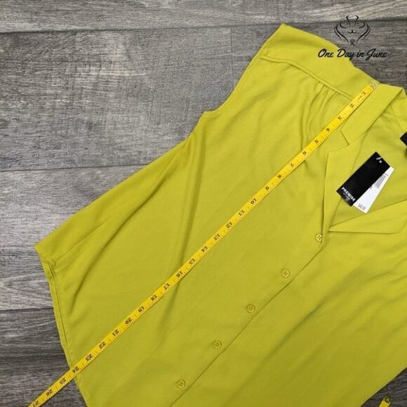 Premise Studio Women's Cap Sleeve Button Down Top Size M - Picture 4 of 5